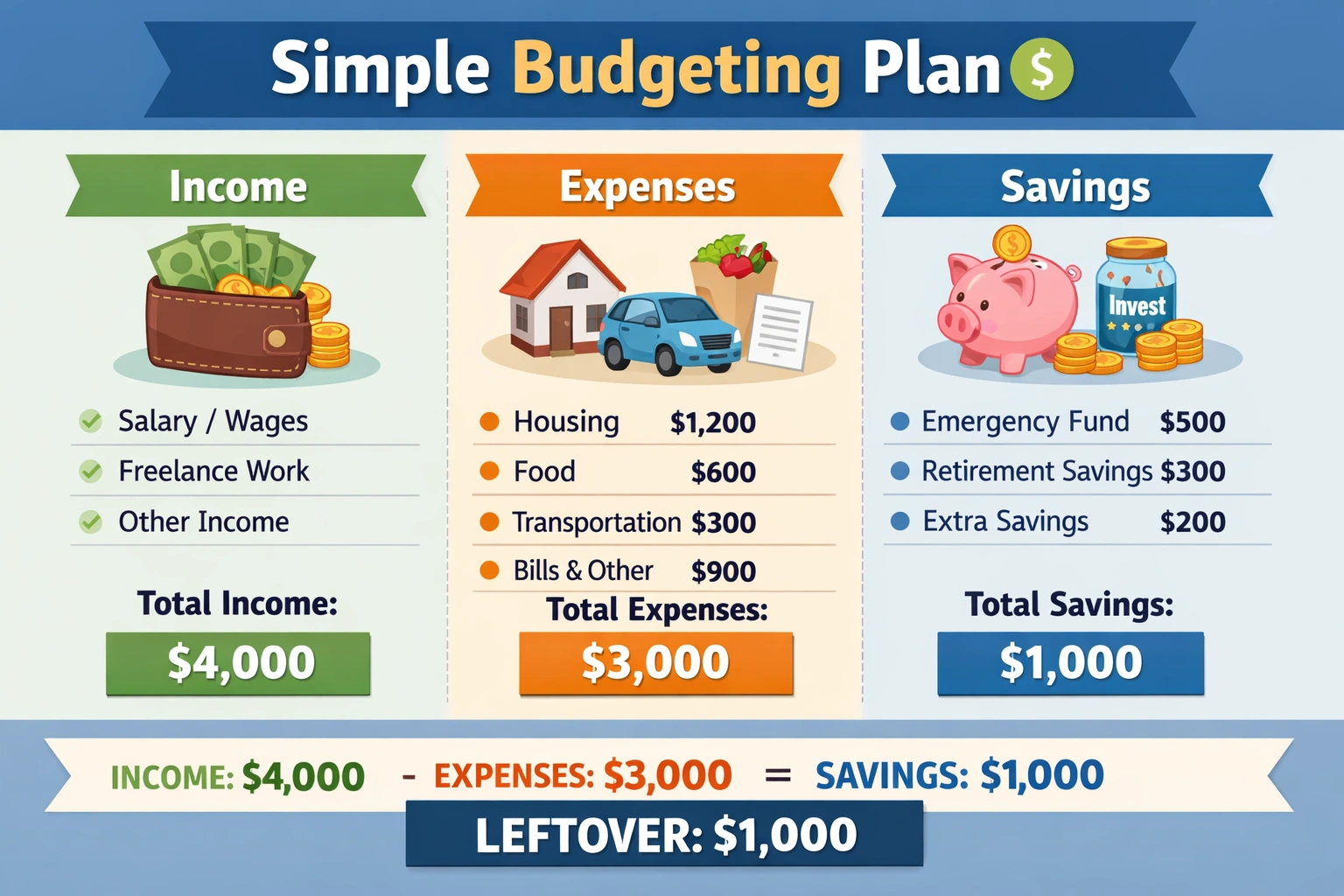 How to Create a Simple Budget That Actually Works in 5 steps