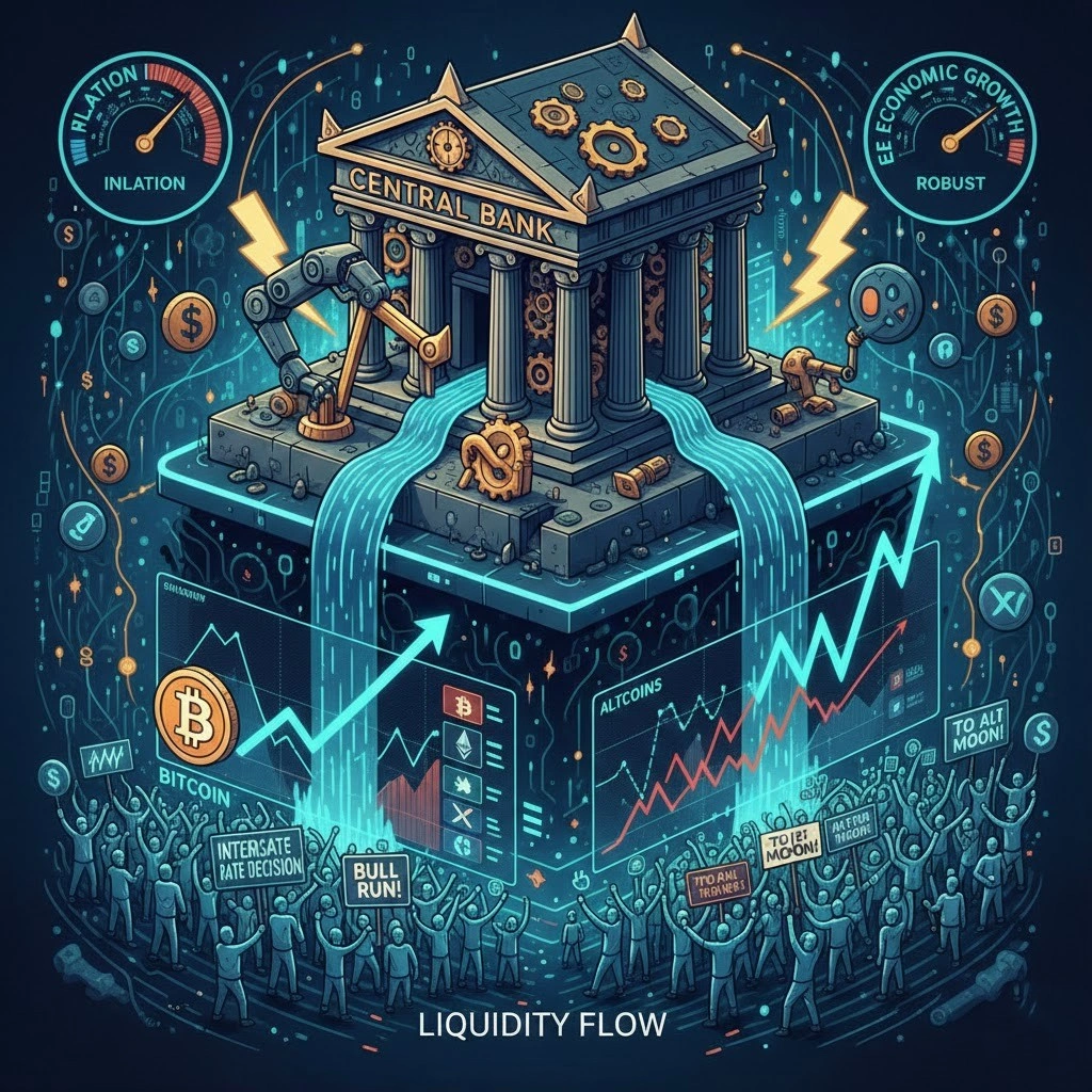 How Central Bank Decisions Move Bitcoin and Altcoins