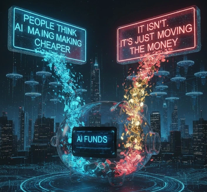 People Think AI Is Making Everything Cheaper, It Isn’t. It’s Just Moving the Money