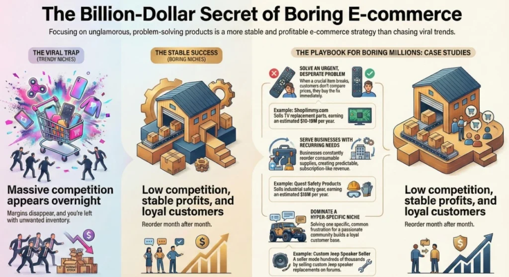 Secret of Boring E-commerce Profits.