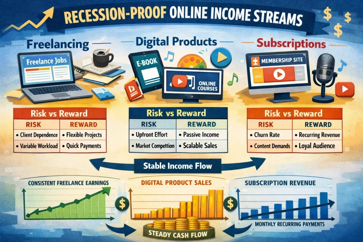 How to Build Online Income Streams That Survive Recessions