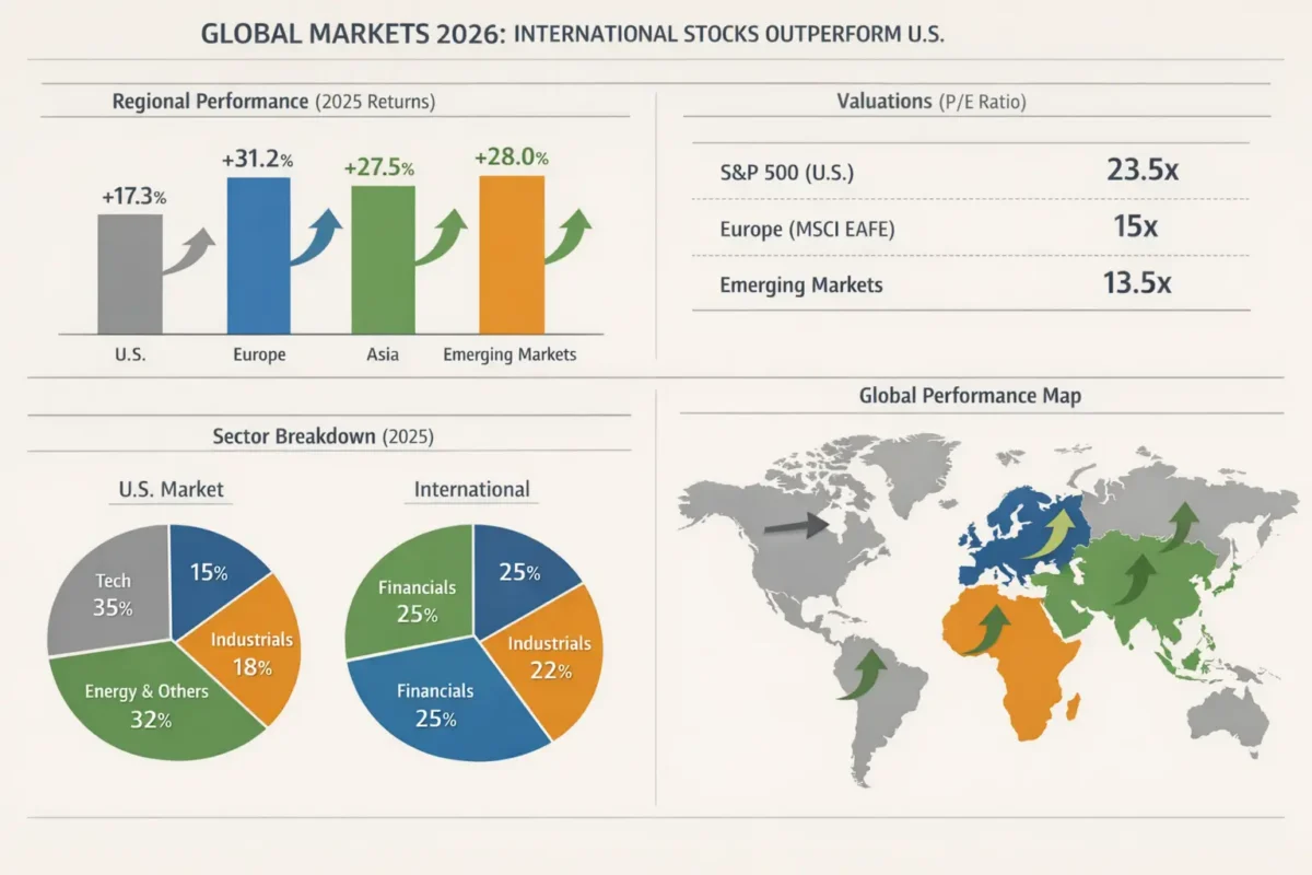 Why International Stocks Are Outperforming US Markets: The Case for Global Diversification in International Stocks 2026